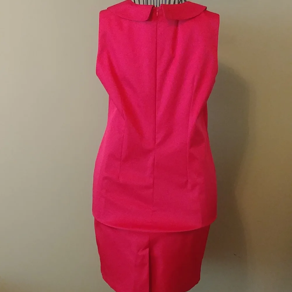 Dress, size 44, red color, 100 %viscose - Picture 4 of 9